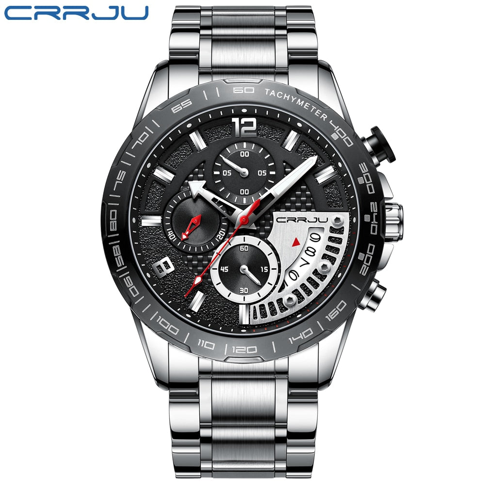 CRRJU Luxury Luminous Chronographic Quartz Watch 2281