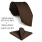 Shlax & Wing Brown Handmade Necktie and Hanky Set