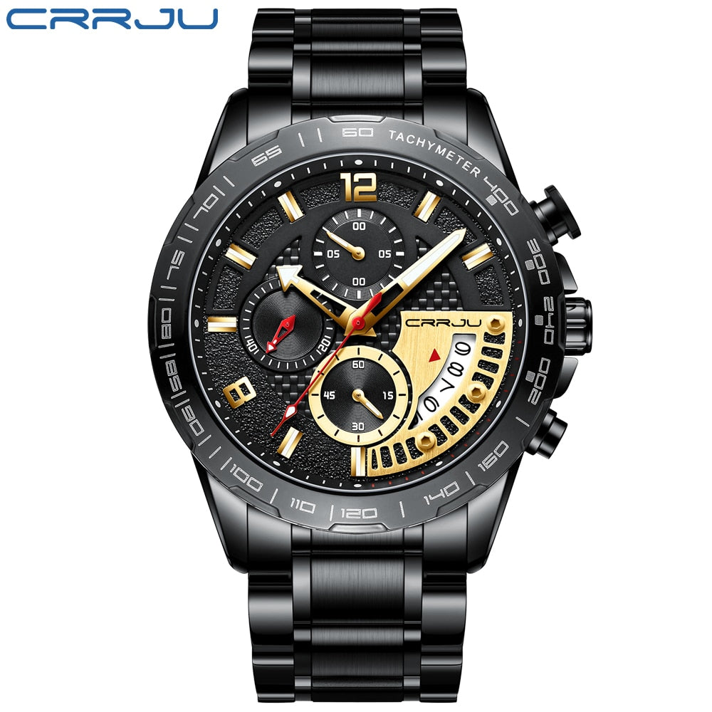 CRRJU Luxury Luminous Chronographic Quartz Watch 2281