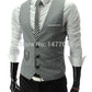 Dress Vests Slim Fit Suit Vest Sleeveless Formal Business Jacket