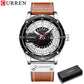 Curren Men's Waterproof Leather Band Watch - CUR209