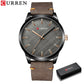 Curren Men's Waterproof Leather Band Watch - CUR205