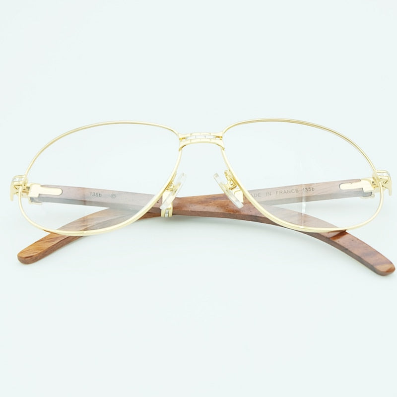 Gold Clear Glasses Frames Computer Eye Glasses Frame for Men Carter Mens Transparent Glasses Optical Eyewear Fraems