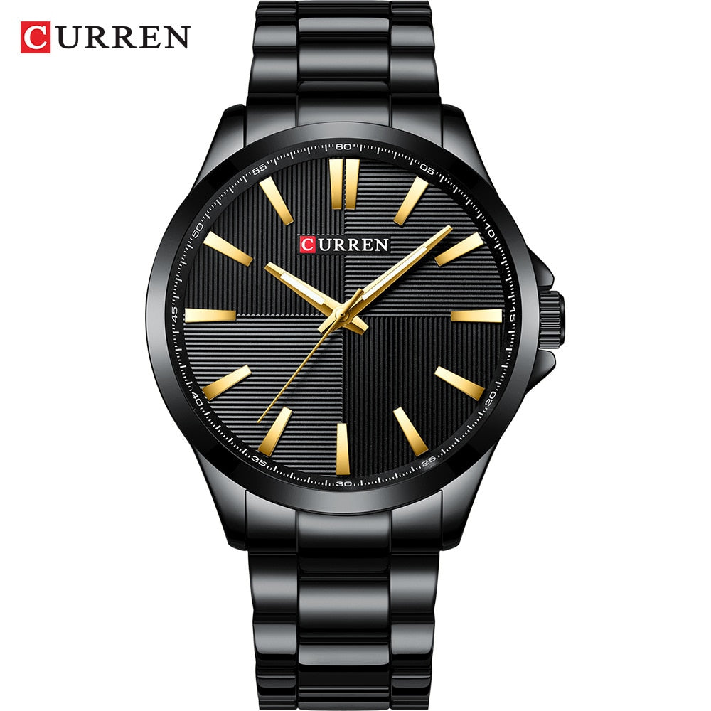 Curren Men's Waterproof Steel Snap Watch - CUR186