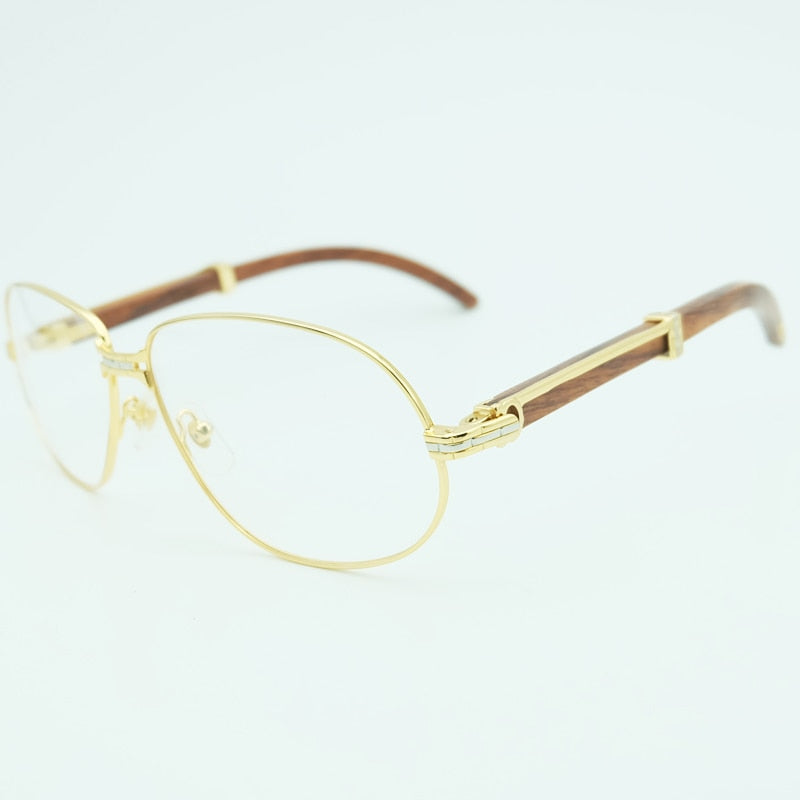 Gold Clear Glasses Frames Computer Eye Glasses Frame for Men Carter Mens Transparent Glasses Optical Eyewear Fraems