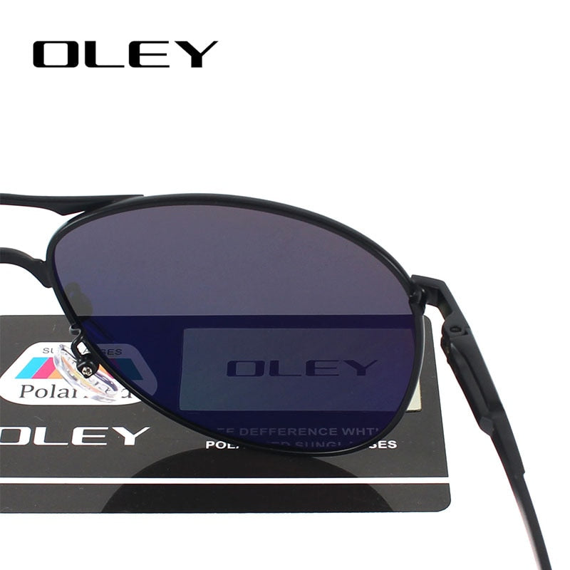 OLEY Luxury brand mens driving Sunglasses polarized women pilot Sun glasses blue coating eyewear  dos homens Y7611