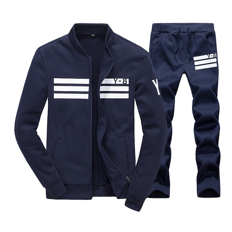 BOLUBAO Striped Fleece Track Suit