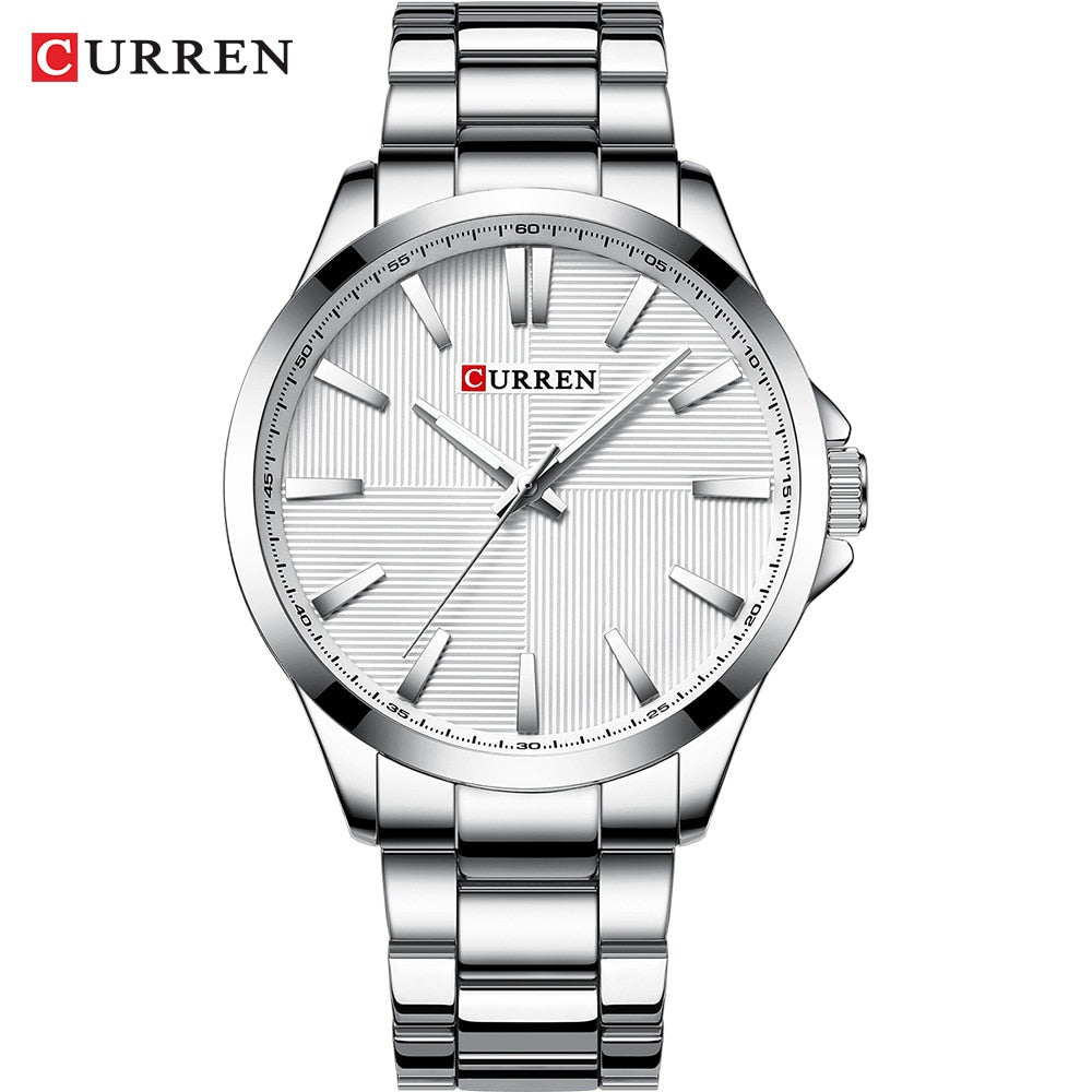 Curren Men's Waterproof Steel Snap Watch - CUR186