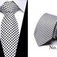 Neckties 7.5cm Slim Silk Neck Ties for Men Striped & Dot Wedding Suits Gravatas Business Neckwear Polyester Corbatas