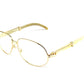 Gold Clear Glasses Frames Computer Eye Glasses Frame for Men Carter Mens Transparent Glasses Optical Eyewear Fraems