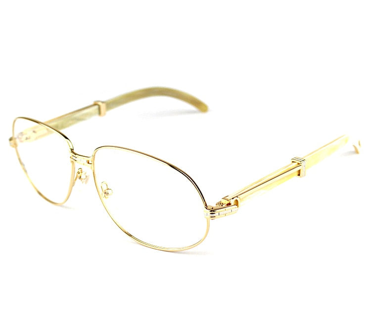 Gold Clear Glasses Frames Computer Eye Glasses Frame for Men Carter Mens Transparent Glasses Optical Eyewear Fraems