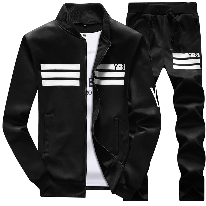 BOLUBAO Striped Fleece Track Suit