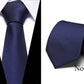 Neckties 7.5cm Slim Silk Neck Ties for Men Striped & Dot Wedding Suits Gravatas Business Neckwear Polyester Corbatas