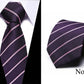 Neckties 7.5cm Slim Silk Neck Ties for Men Striped & Dot Wedding Suits Gravatas Business Neckwear Polyester Corbatas