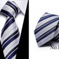 Neckties 7.5cm Slim Silk Neck Ties for Men Striped & Dot Wedding Suits Gravatas Business Neckwear Polyester Corbatas