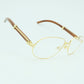 Gold Clear Glasses Frames Computer Eye Glasses Frame for Men Carter Mens Transparent Glasses Optical Eyewear Fraems