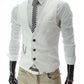 Dress Vests Slim Fit Suit Vest Sleeveless Formal Business Jacket