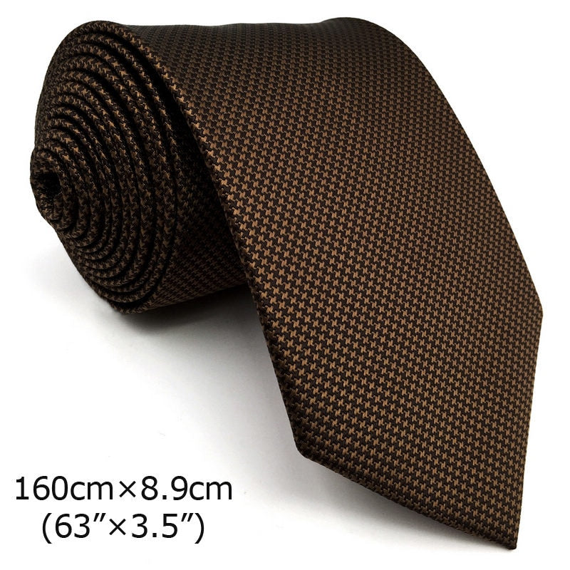 Shlax & Wing Brown Handmade Necktie and Hanky Set