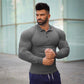 MUSCLEGUYS Fitness Polo-Shirts Long Sleeve