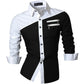 jeansian casual shirts dress male mens clothing long sleeve social brand boutique cotton western button 2028