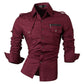 jeansian casual shirts dress male mens clothing long sleeve social brand boutique cotton western button 2028