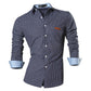 jeansian casual shirts dress male mens clothing long sleeve social brand boutique cotton western button 2028