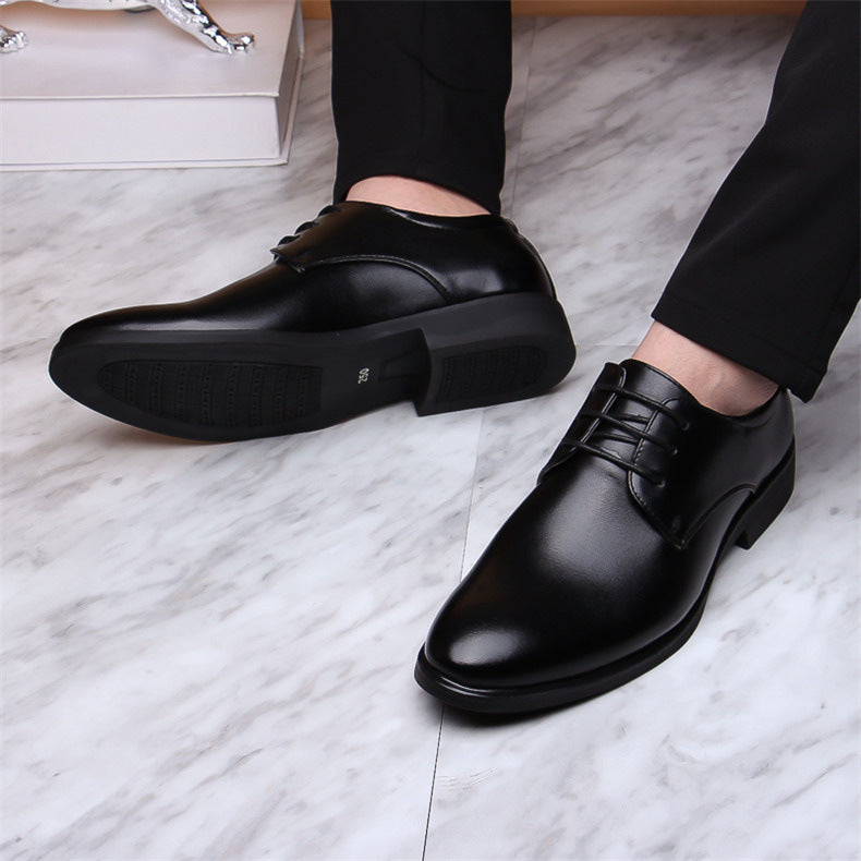 Men's Leather Shoes Business Formal Wear Casual Shoes Men's Black Dress Shoes for Office Business