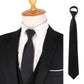 Black Neck Ties For Men Women Casual Suits Solid Tie Gravatas Skinny Mens Neckties For Business Wedding Slim Men Ties