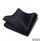 High Grade 2023 New Style Hot sale Silk Handkerchief Black Suit Accessories Solid Men Abraham Lincoln's birthday