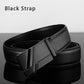 Men Leather Belt Metal Automatic Buckle Brand High Quality Luxury Belts for Men Famous Work Business Black Cowskin PU Strap