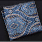 Vintage Paisley Men British Design Floral Print Pocket Square Handkerchief Chest Towel Suit Accessories