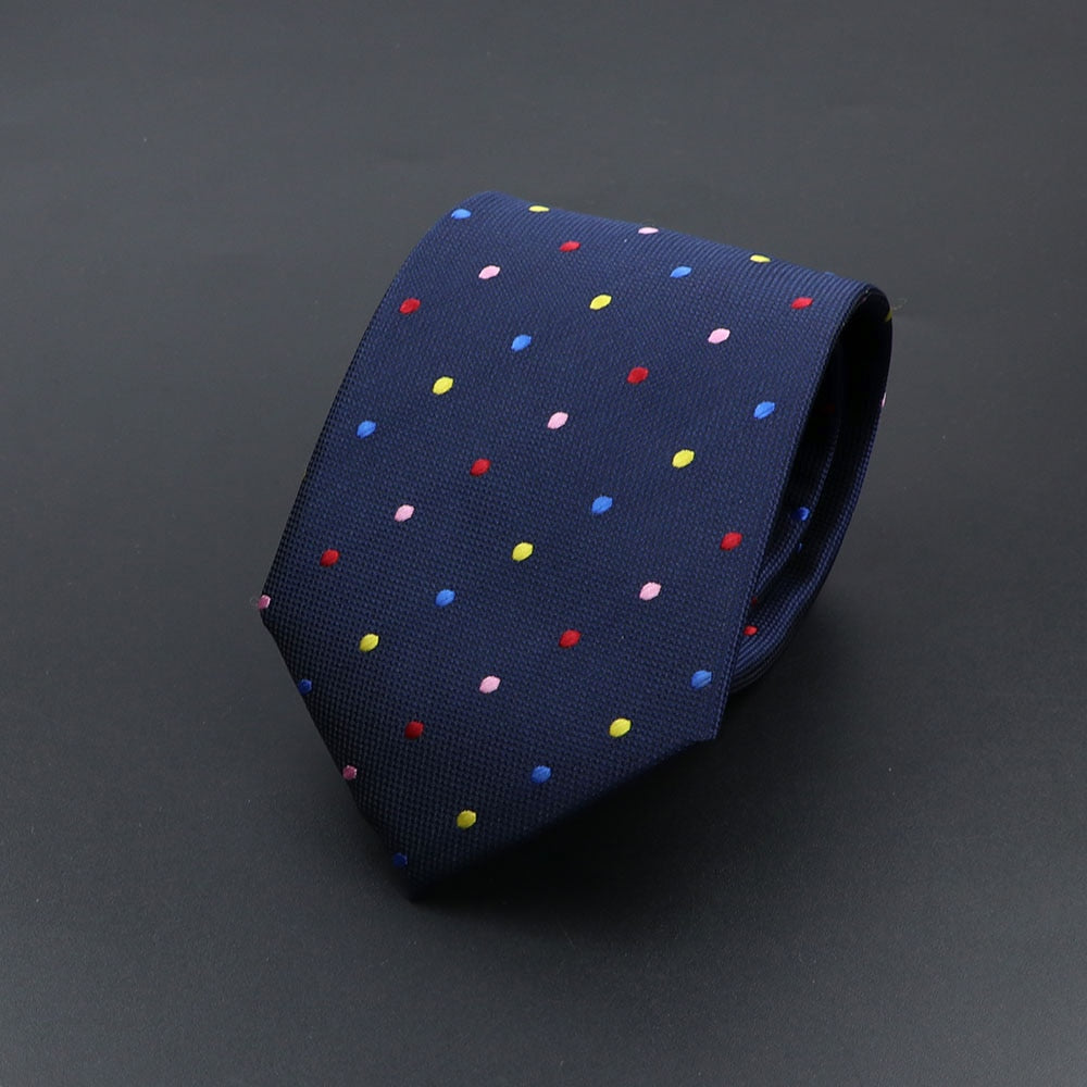 Novelty Ties For Men Cartoon Dog Dots Paisley Striped Fashion Mens Business Meeting Wedding Tuxedo Suit Shirt Daily Wear Cravat