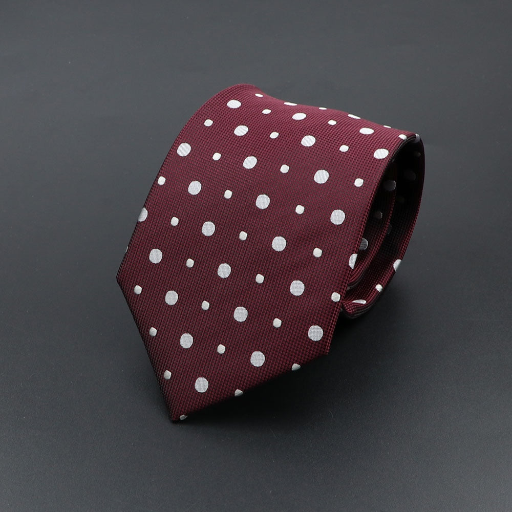 Novelty Ties For Men Cartoon Dog Dots Paisley Striped Fashion Mens Business Meeting Wedding Tuxedo Suit Shirt Daily Wear Cravat