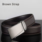 Men Leather Belt Metal Automatic Buckle Brand High Quality Luxury Belts for Men Famous Work Business Black Cowskin PU Strap