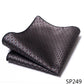 High Grade 2023 New Style Hot sale Silk Handkerchief Black Suit Accessories Solid Men Abraham Lincoln's birthday