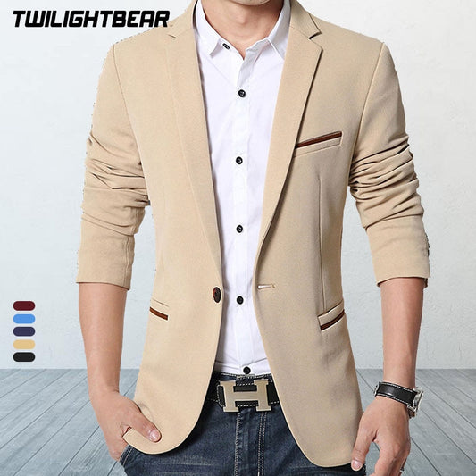 TWILIGHTBEAR Slim Fit Blazer Jacket