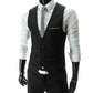 Dress Vests Slim Fit Suit Vest Sleeveless Formal Business Jacket