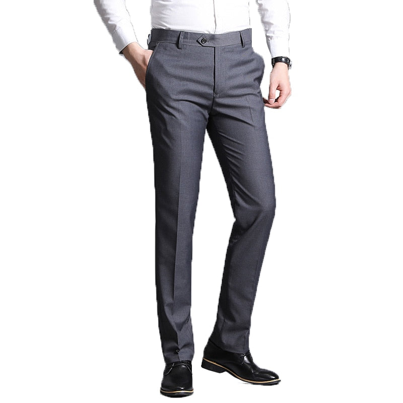 Men Suit Pants 2022 Mens Thin Dress Pants Straight Business Office Trousers Man Formal Pants Classic Male Pantalon Hombre 38