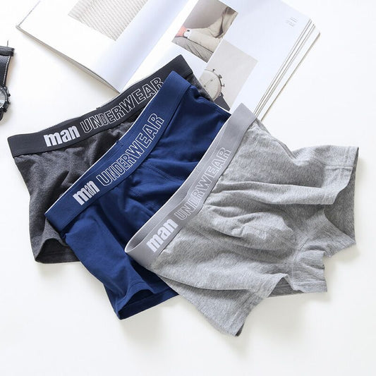 Men Underwear Boxer Cotton Man Short Breathable Solid Mens Flexible Shorts Boxers Male Underpants