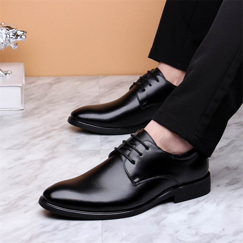 Men's Leather Shoes Business Formal Wear Casual Shoes Men's Black Dress Shoes for Office Business