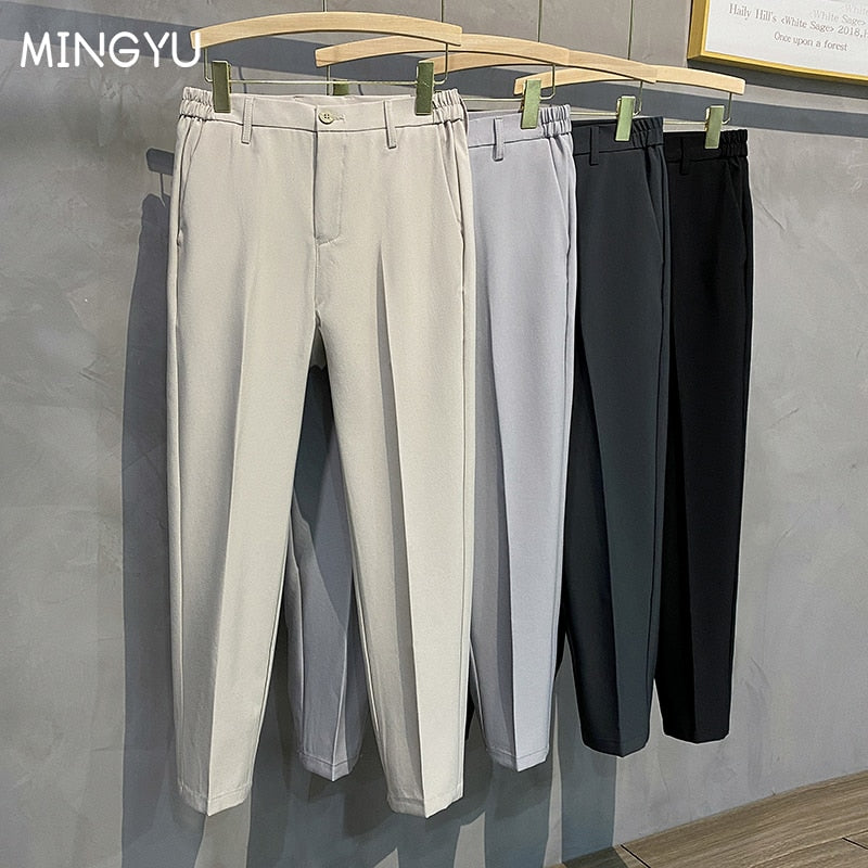 MINGYU Casual Suit Pants